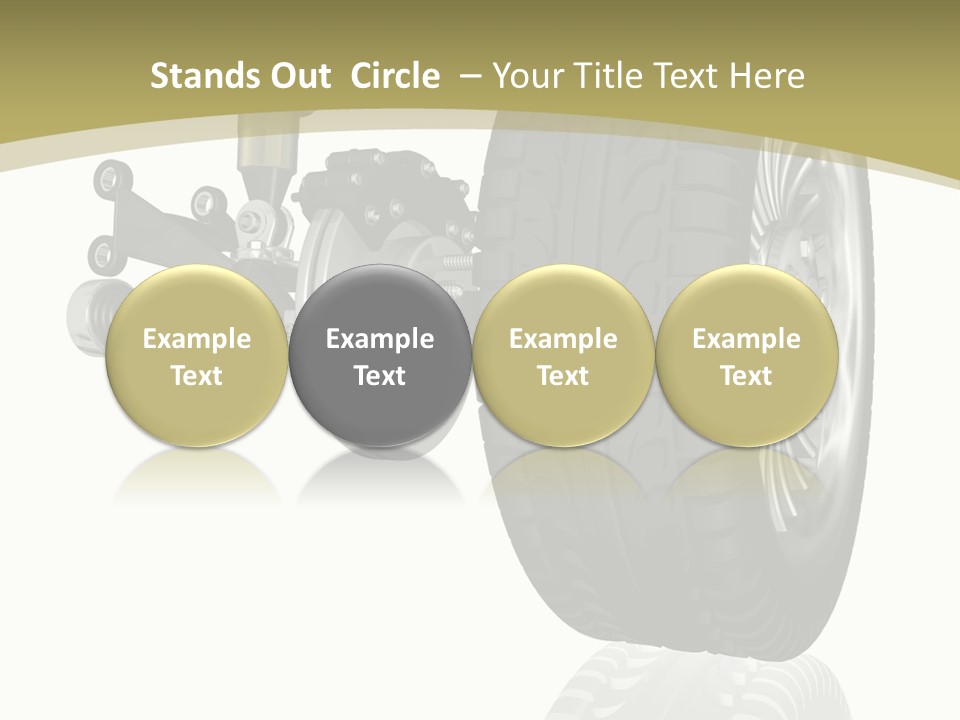 Moderne Voiture Acier PowerPoint Template