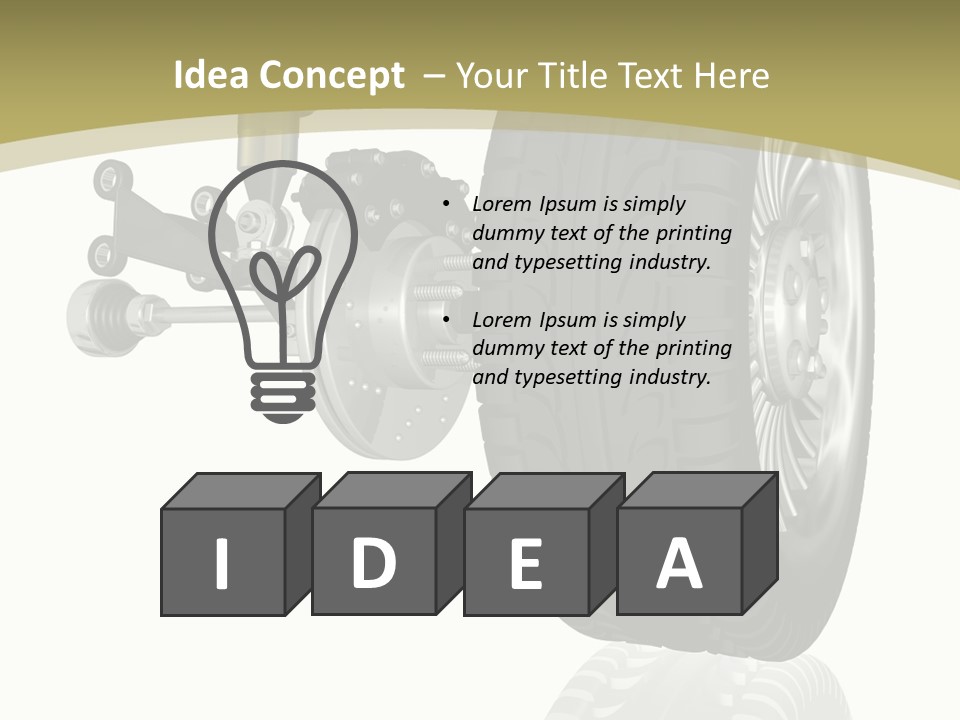 Moderne Voiture Acier PowerPoint Template