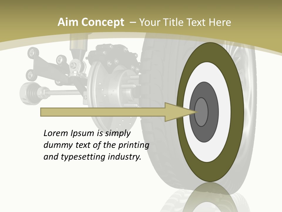 Moderne Voiture Acier PowerPoint Template