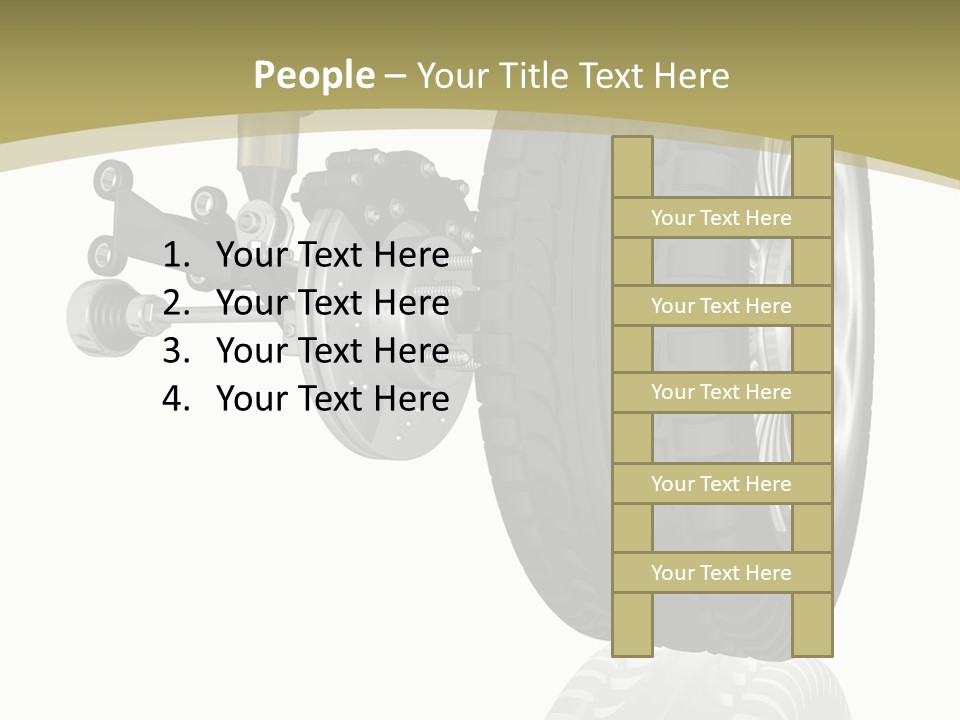 Moderne Voiture Acier PowerPoint Template