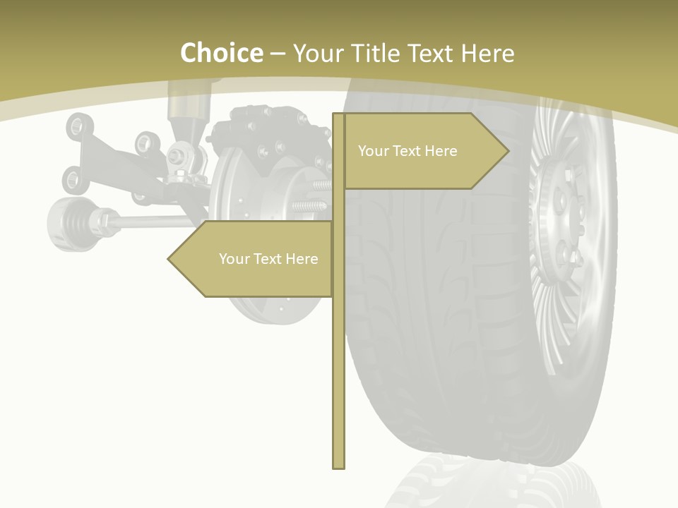 Moderne Voiture Acier PowerPoint Template