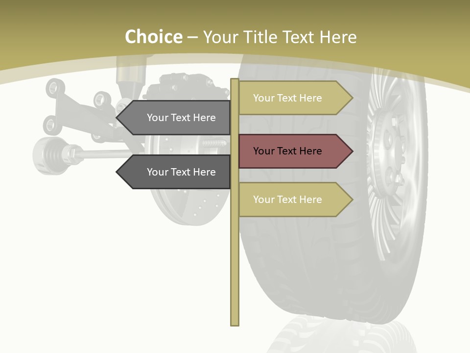 Moderne Voiture Acier PowerPoint Template