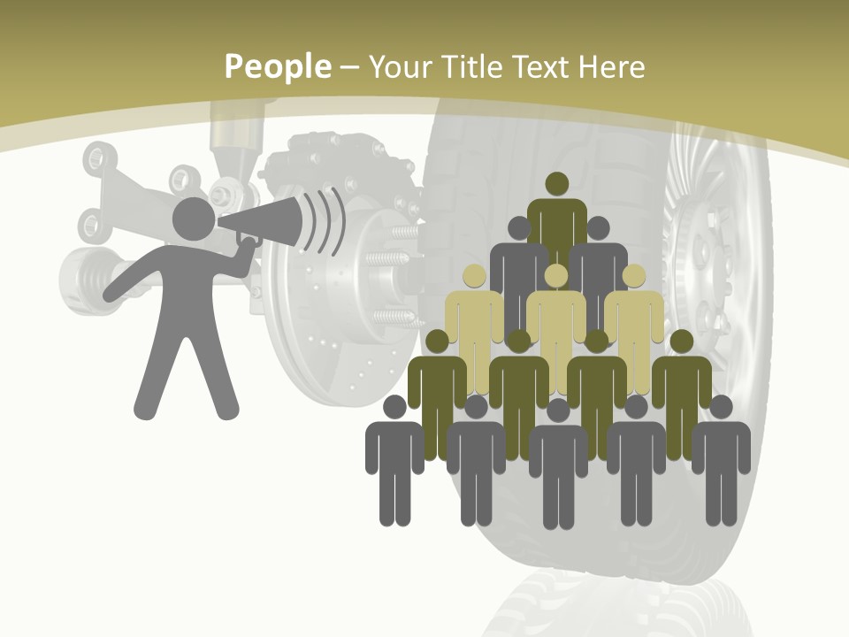 Moderne Voiture Acier PowerPoint Template