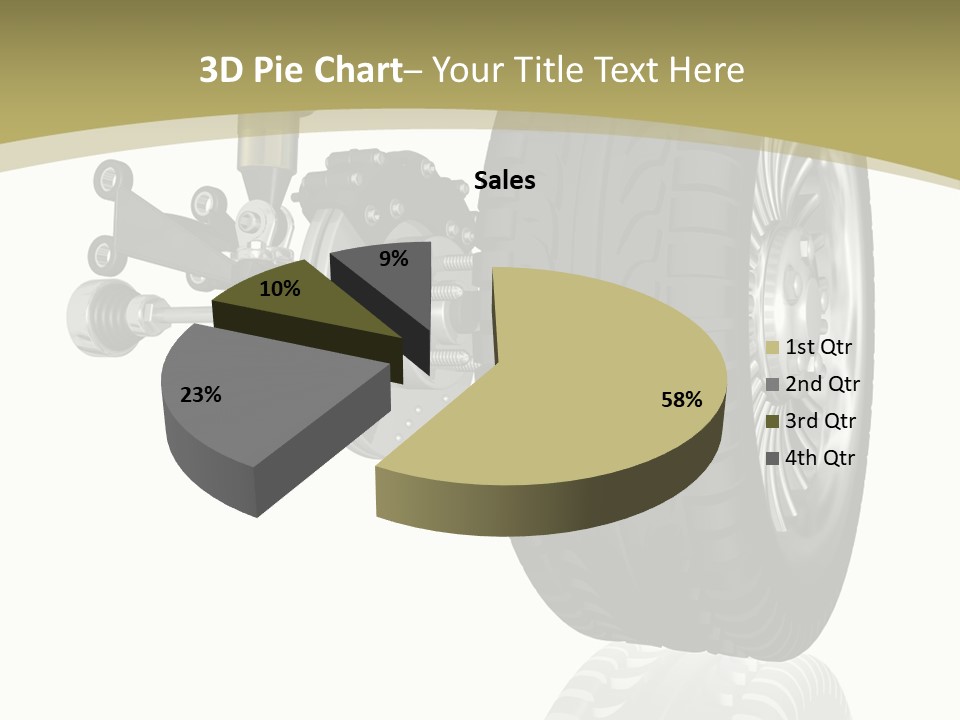 Moderne Voiture Acier PowerPoint Template