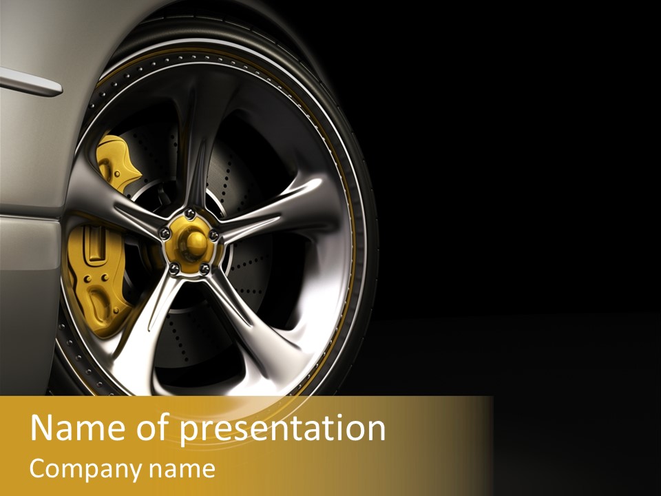 Brake Vehicle Design PowerPoint Template