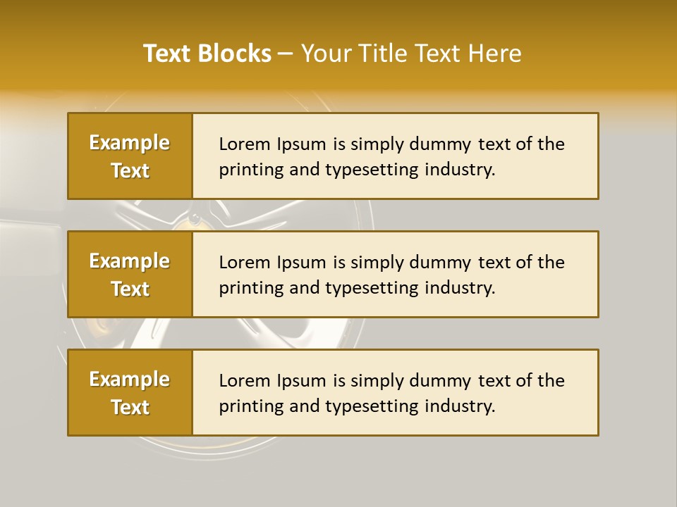 Brake Vehicle Design PowerPoint Template