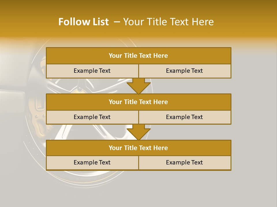 Brake Vehicle Design PowerPoint Template