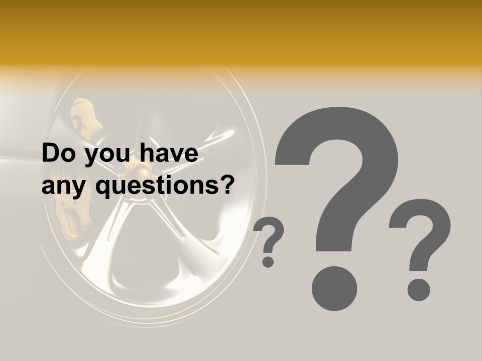 Brake Vehicle Design PowerPoint Template