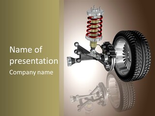 Racing Rouage Disc PowerPoint Template