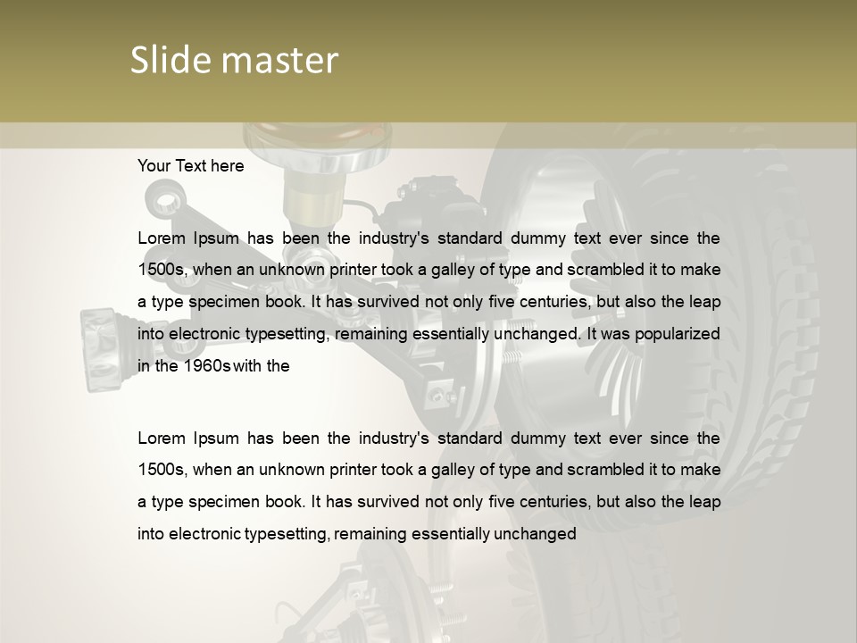 Racing Rouage Disc PowerPoint Template