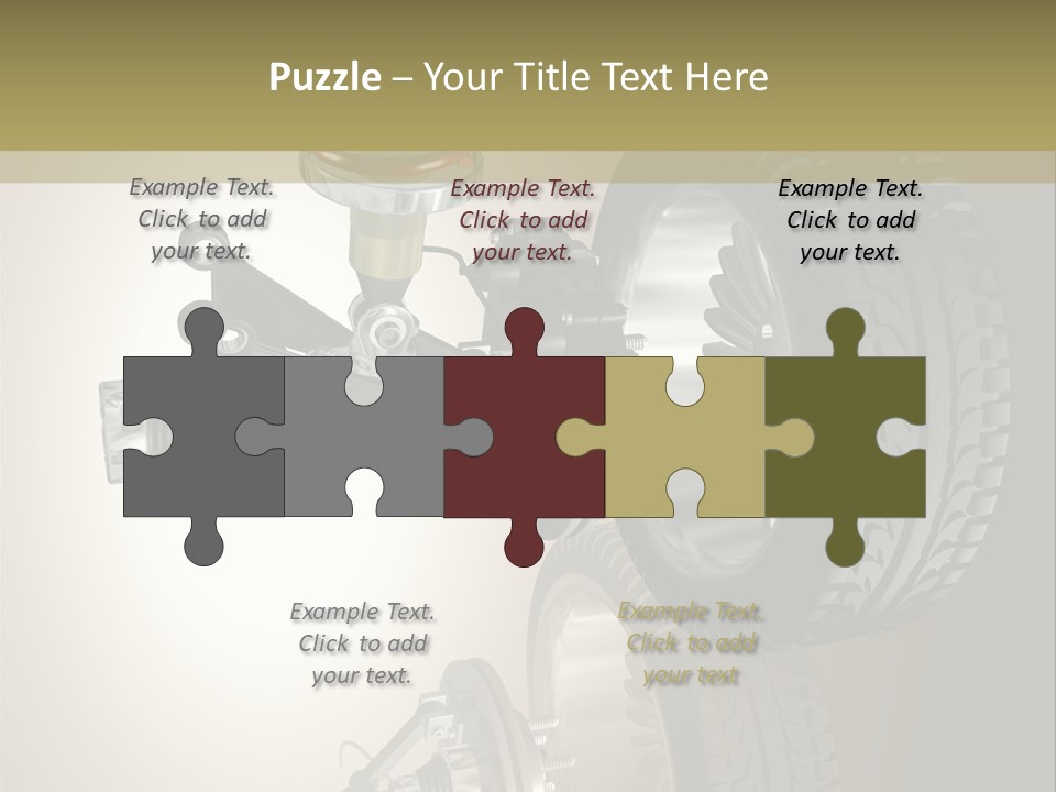 Racing Rouage Disc PowerPoint Template