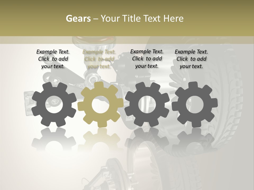 Racing Rouage Disc PowerPoint Template