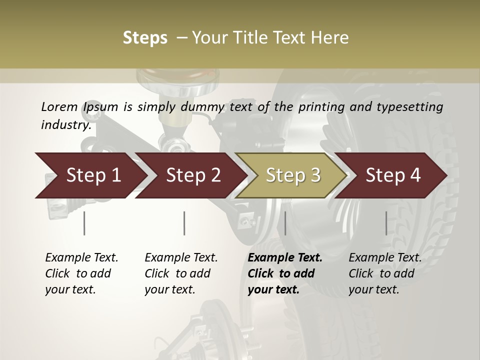 Racing Rouage Disc PowerPoint Template