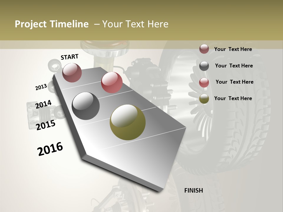 Racing Rouage Disc PowerPoint Template
