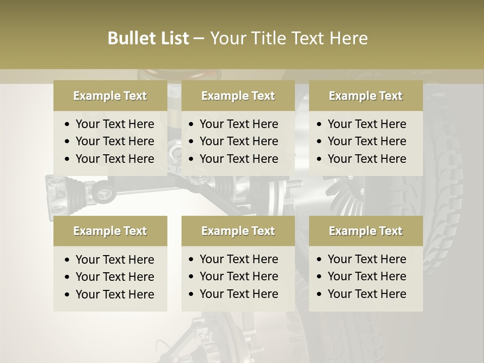 Racing Rouage Disc PowerPoint Template