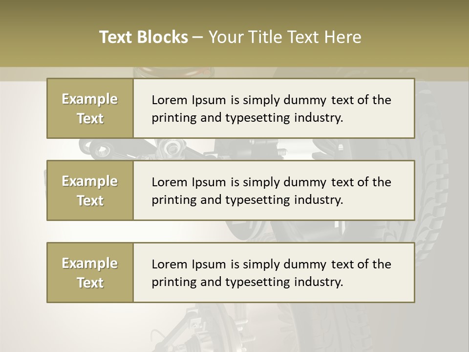 Racing Rouage Disc PowerPoint Template
