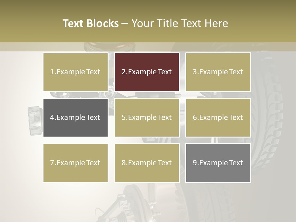 Racing Rouage Disc PowerPoint Template