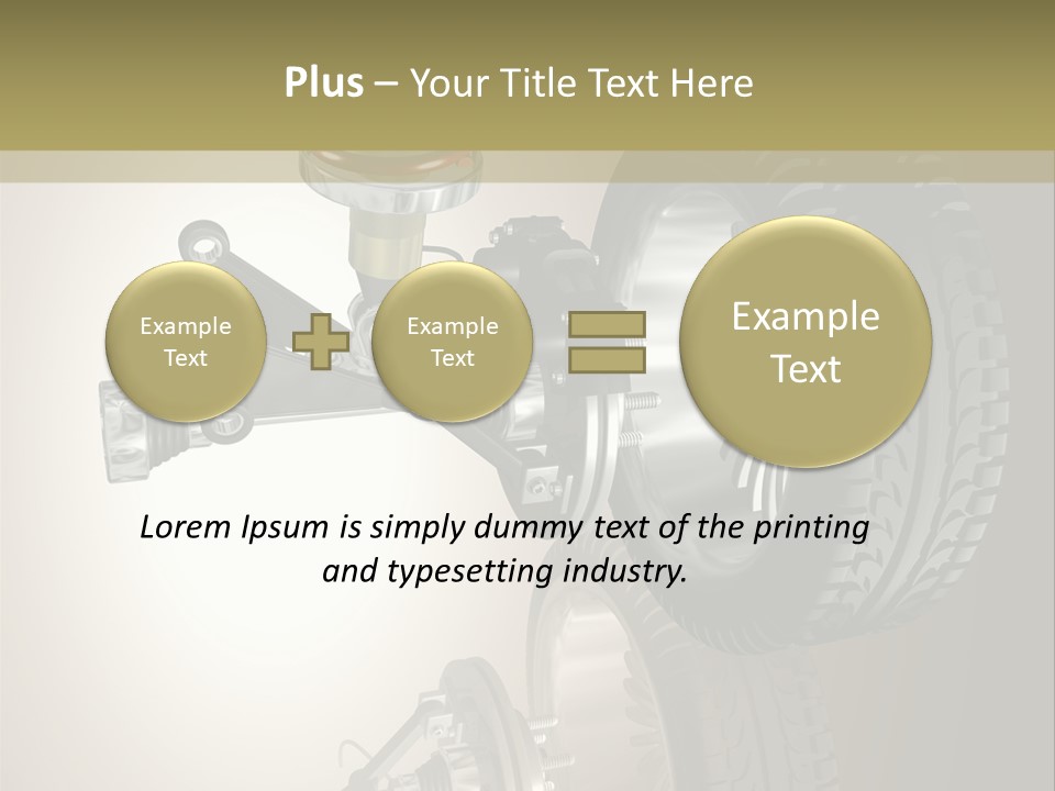 Racing Rouage Disc PowerPoint Template
