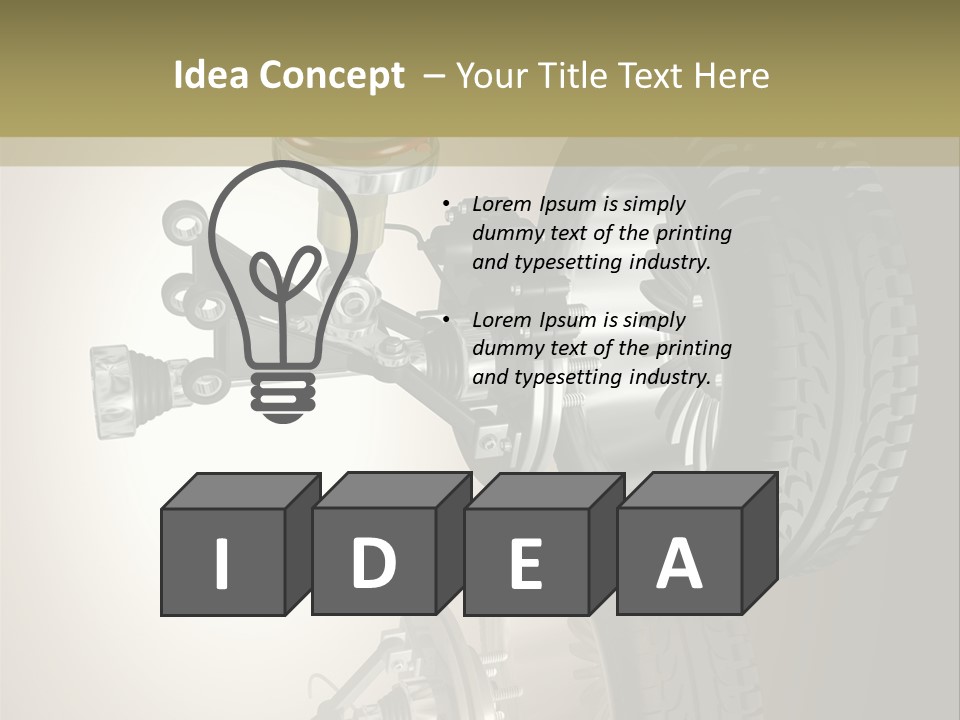 Racing Rouage Disc PowerPoint Template