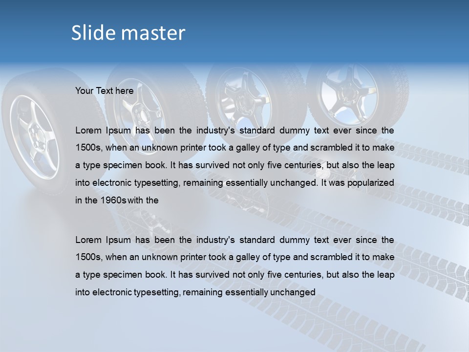 Wheel Tyre Round PowerPoint Template