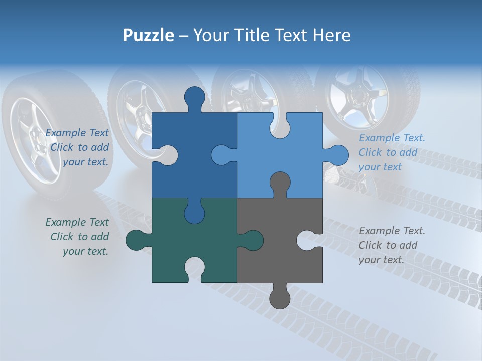 Wheel Tyre Round PowerPoint Template