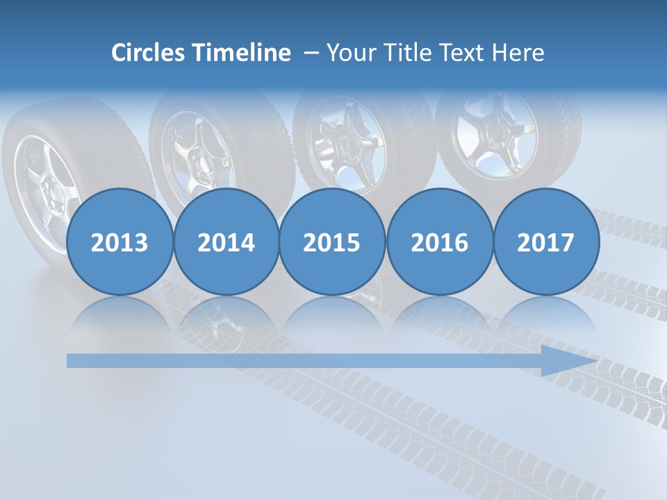 Wheel Tyre Round PowerPoint Template