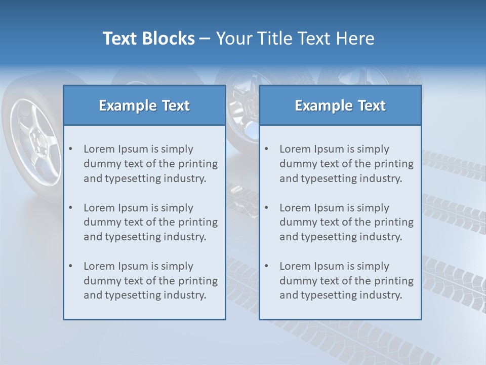 Wheel Tyre Round PowerPoint Template
