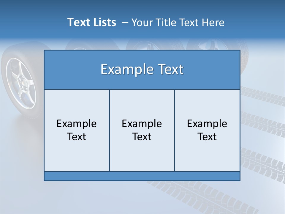 Wheel Tyre Round PowerPoint Template