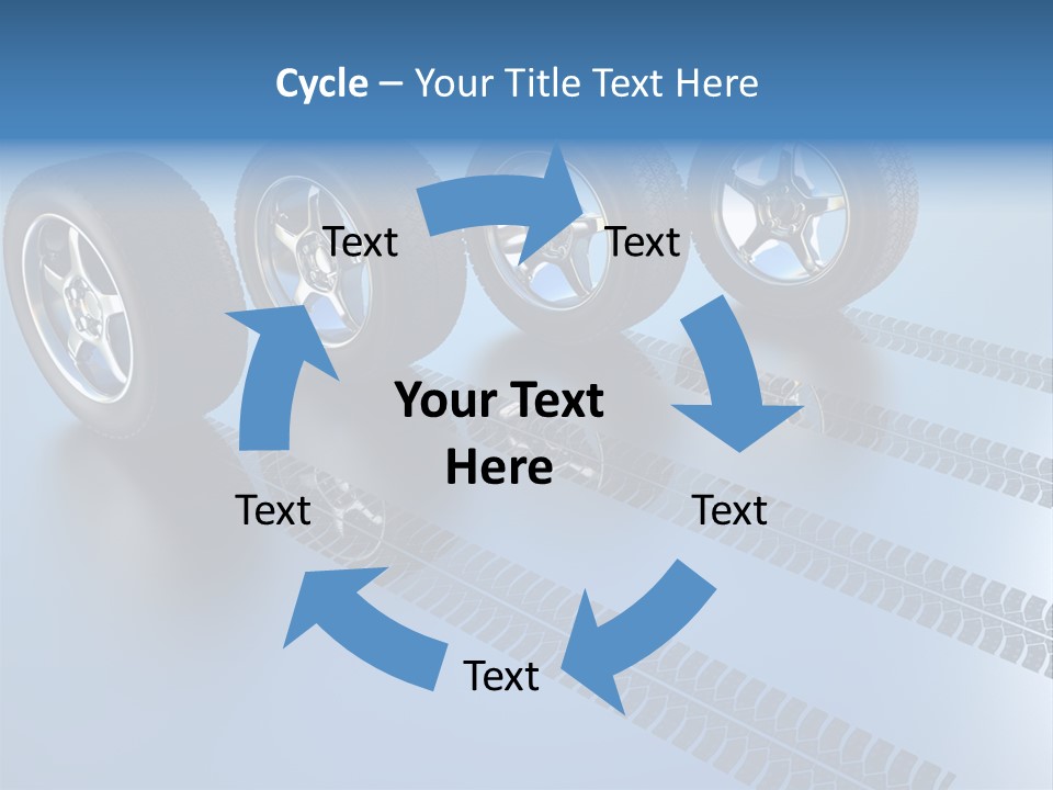 Wheel Tyre Round PowerPoint Template