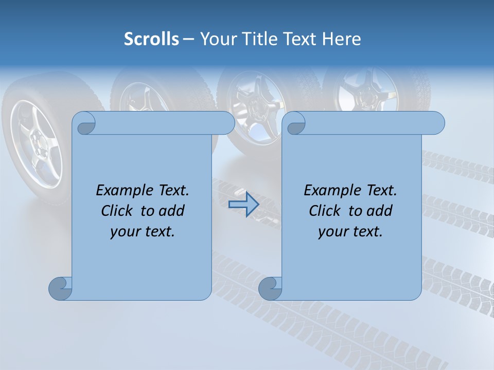 Wheel Tyre Round PowerPoint Template