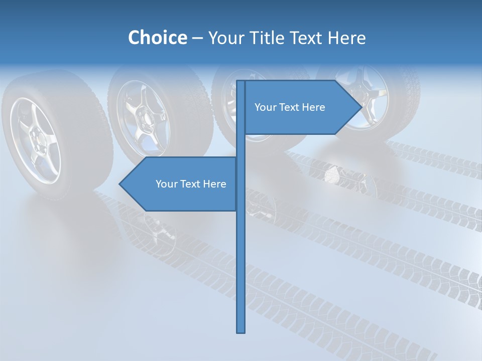 Wheel Tyre Round PowerPoint Template