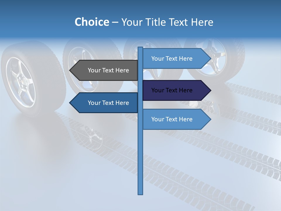 Wheel Tyre Round PowerPoint Template