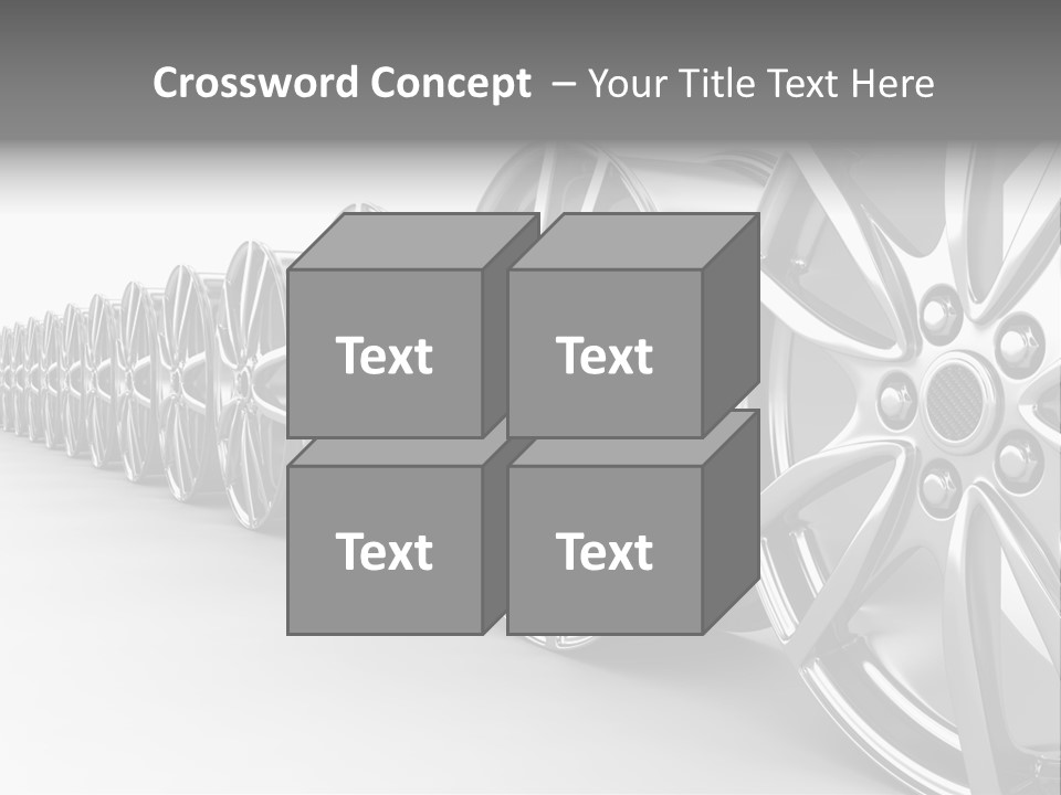 Silver Drive Fiber PowerPoint Template