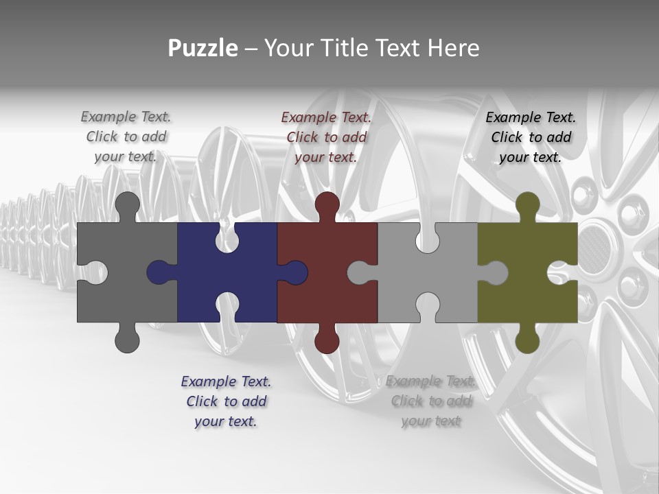 Silver Drive Fiber PowerPoint Template