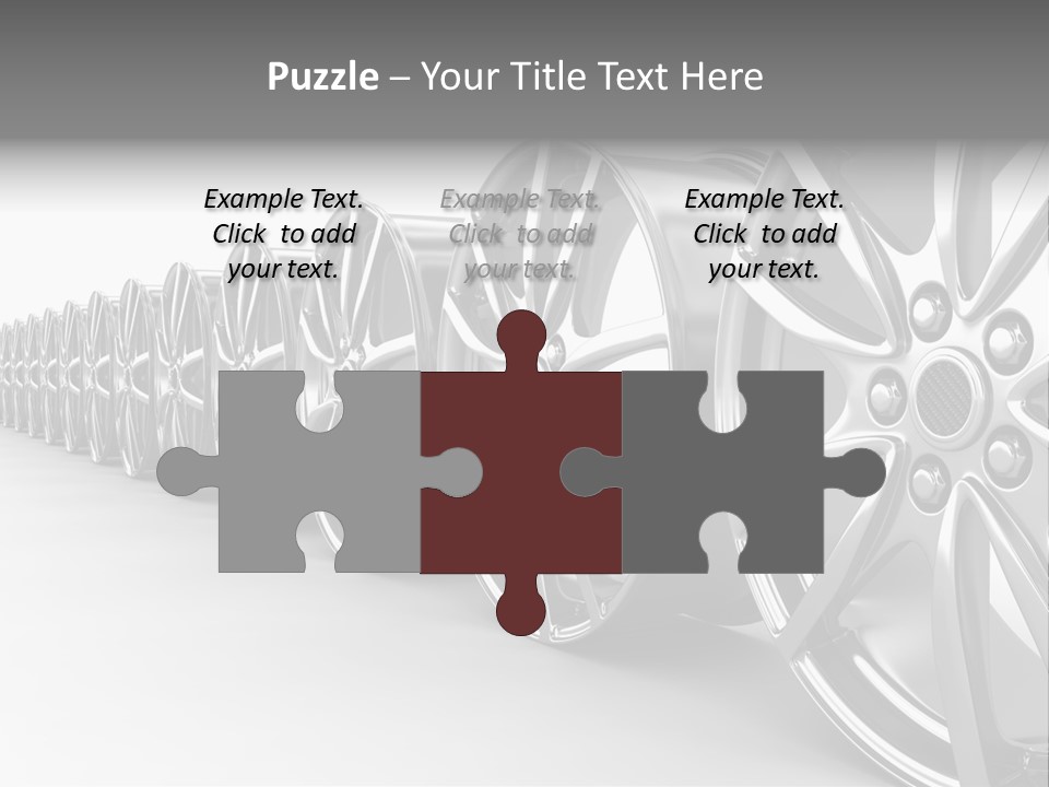 Silver Drive Fiber PowerPoint Template