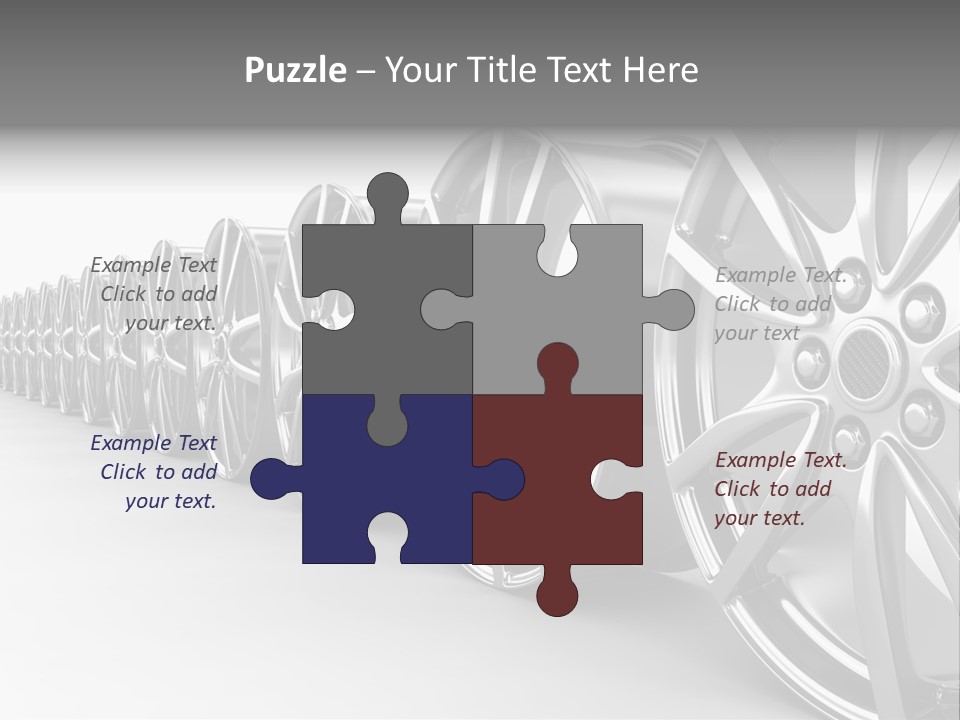 Silver Drive Fiber PowerPoint Template