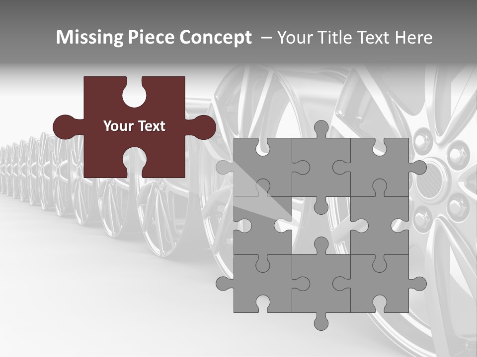 Silver Drive Fiber PowerPoint Template