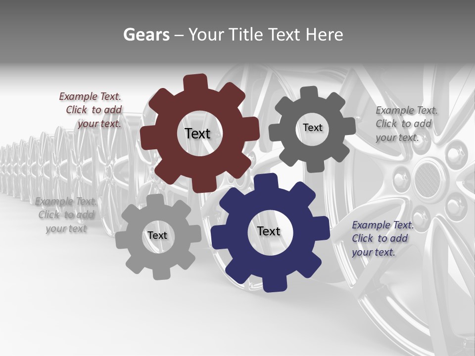 Silver Drive Fiber PowerPoint Template