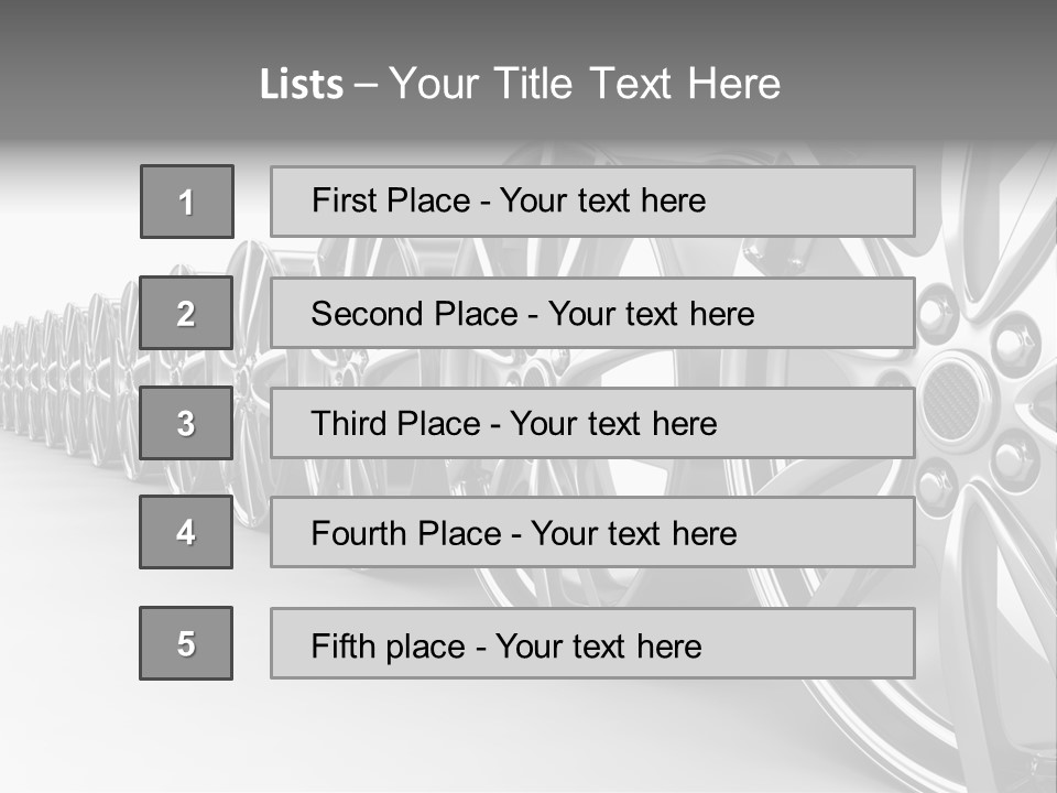 Silver Drive Fiber PowerPoint Template