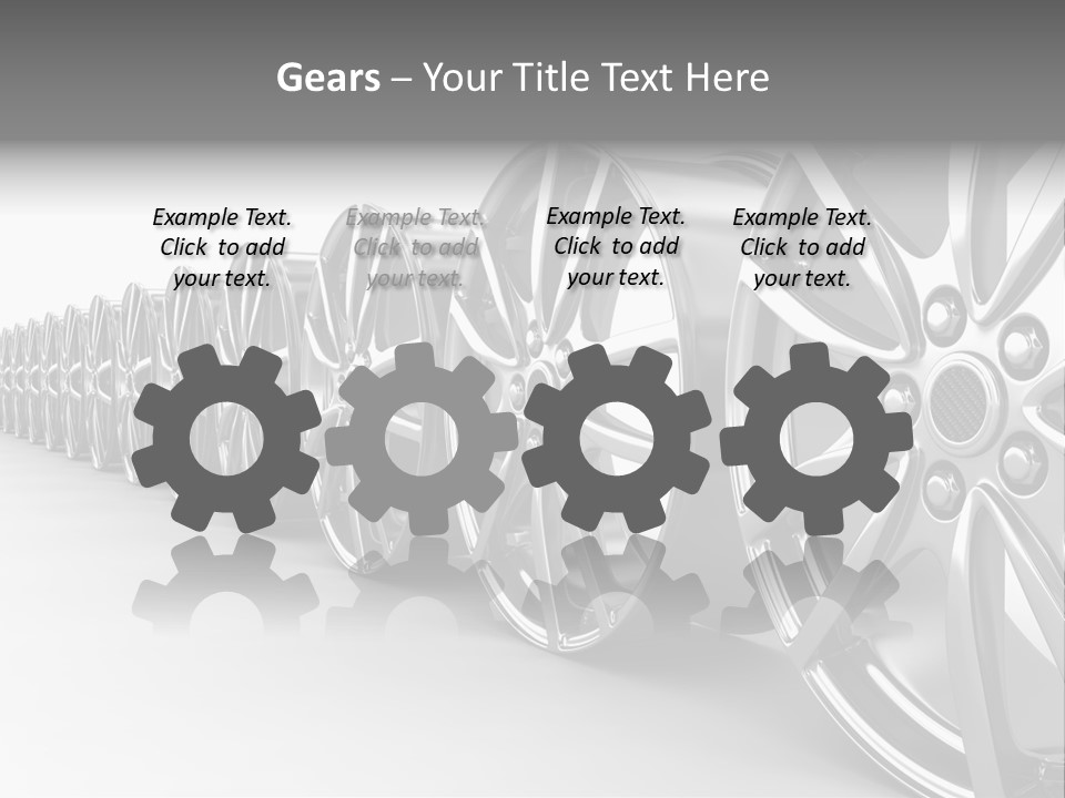 Silver Drive Fiber PowerPoint Template