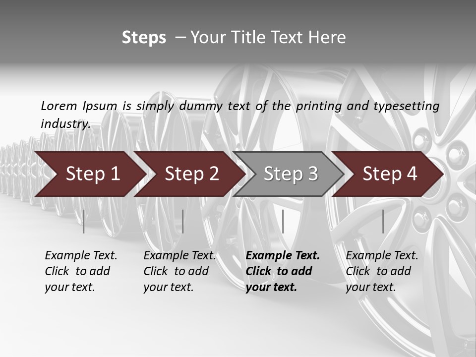 Silver Drive Fiber PowerPoint Template