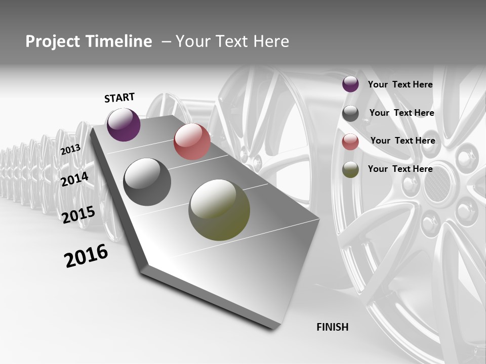 Silver Drive Fiber PowerPoint Template