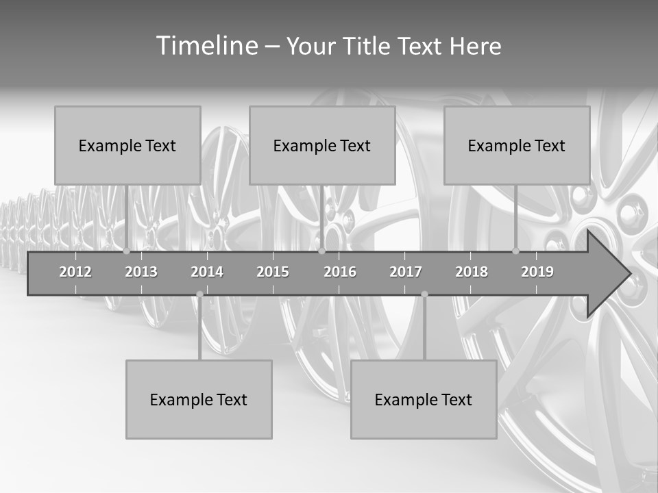Silver Drive Fiber PowerPoint Template