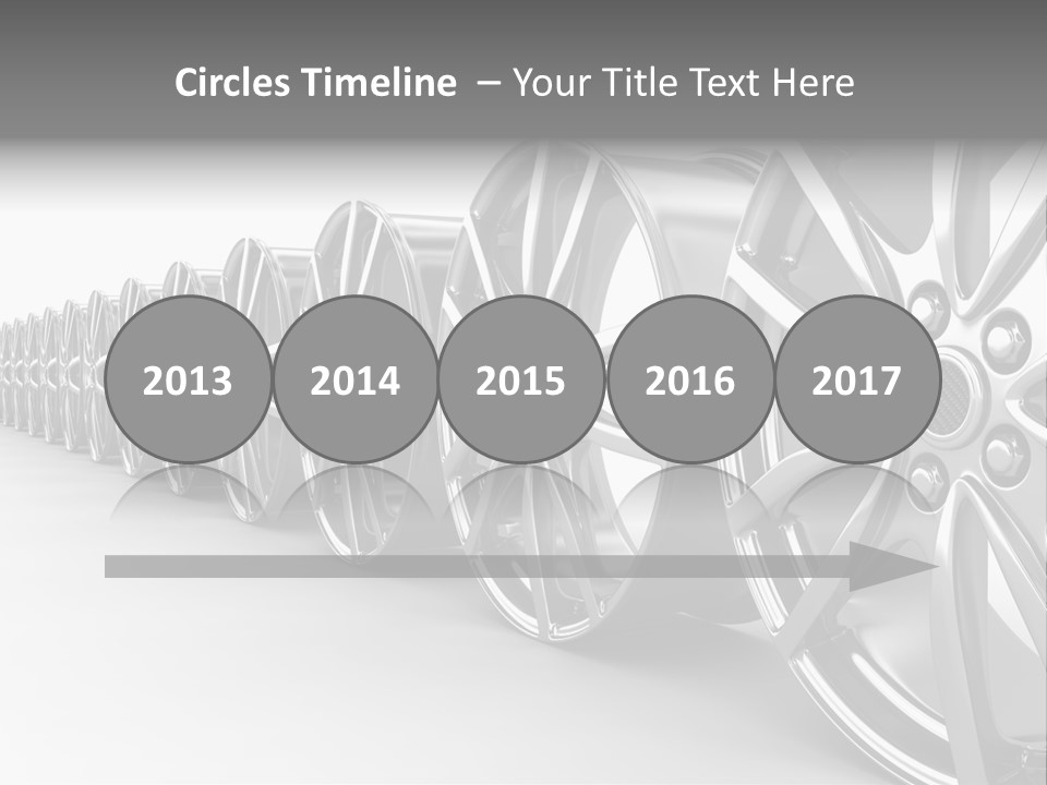Silver Drive Fiber PowerPoint Template