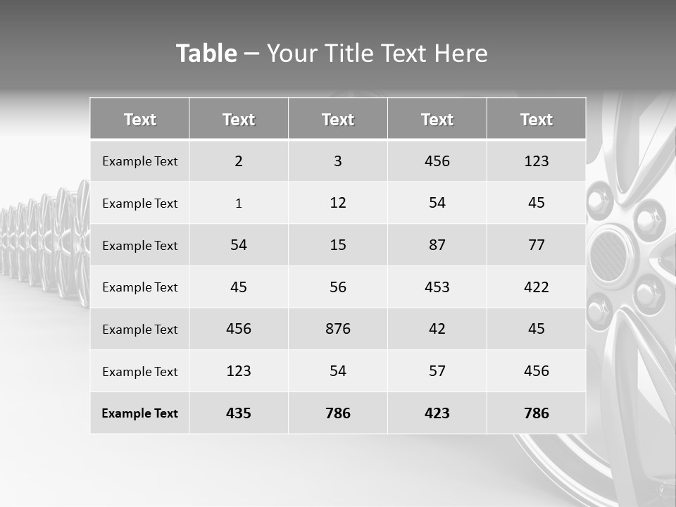 Silver Drive Fiber PowerPoint Template