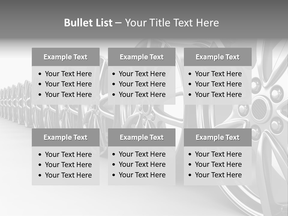 Silver Drive Fiber PowerPoint Template