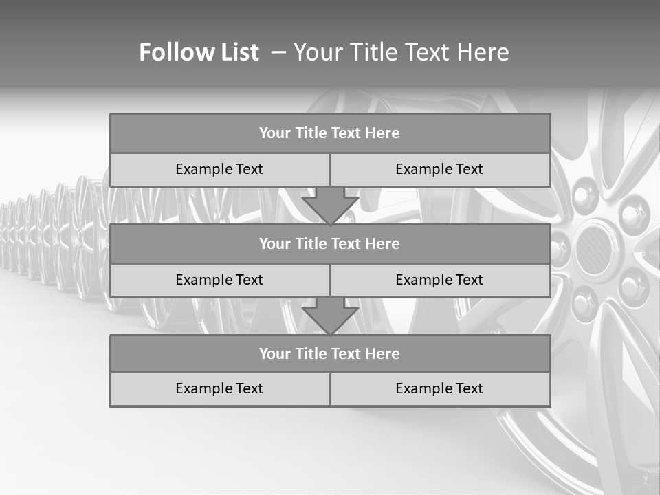 Silver Drive Fiber PowerPoint Template