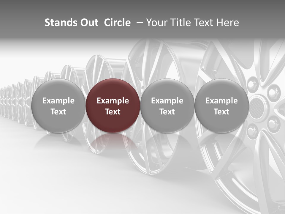 Silver Drive Fiber PowerPoint Template