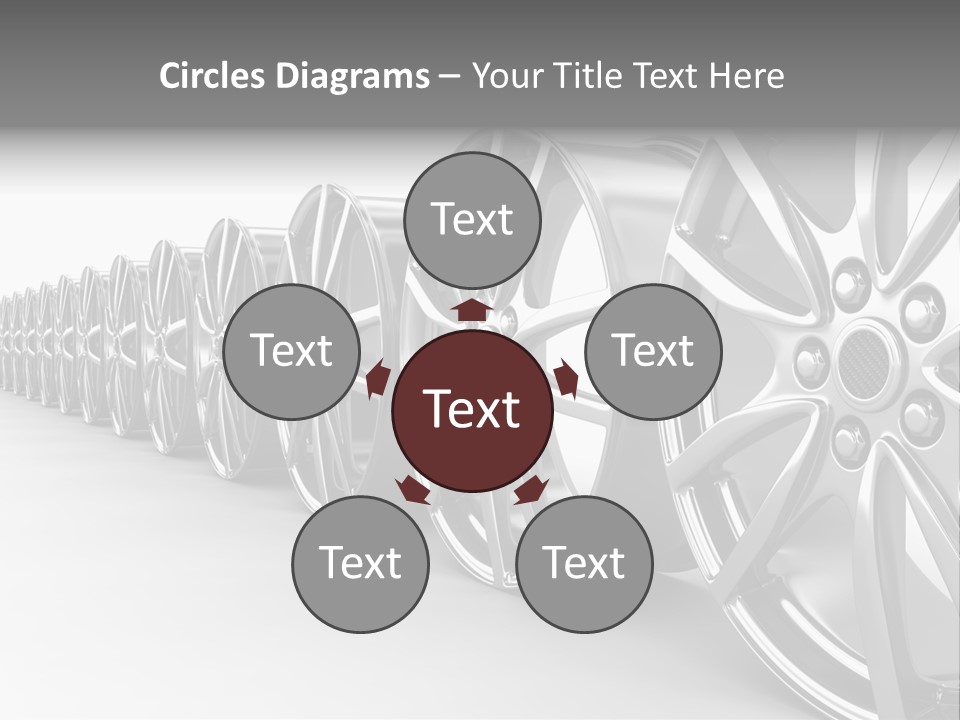 Silver Drive Fiber PowerPoint Template