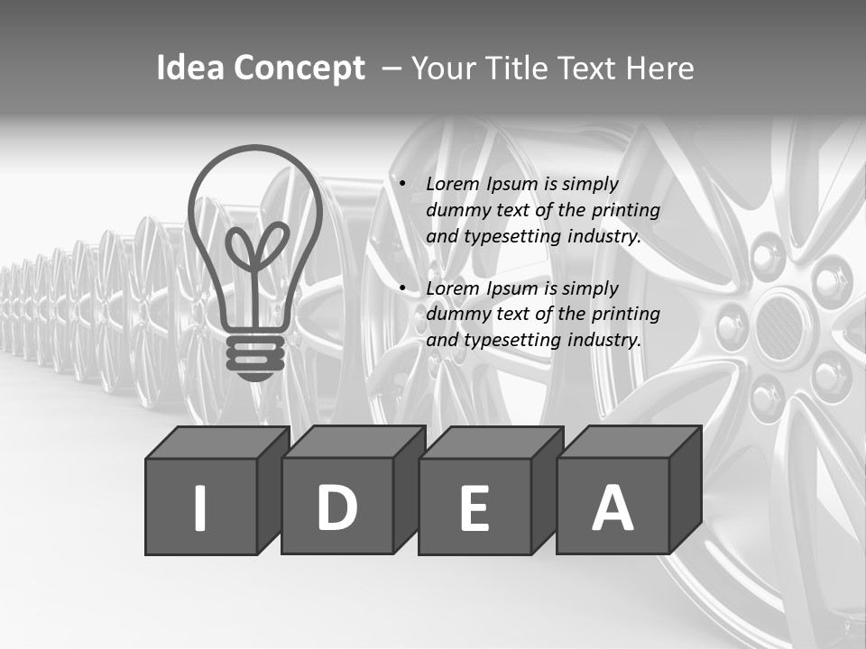 Silver Drive Fiber PowerPoint Template